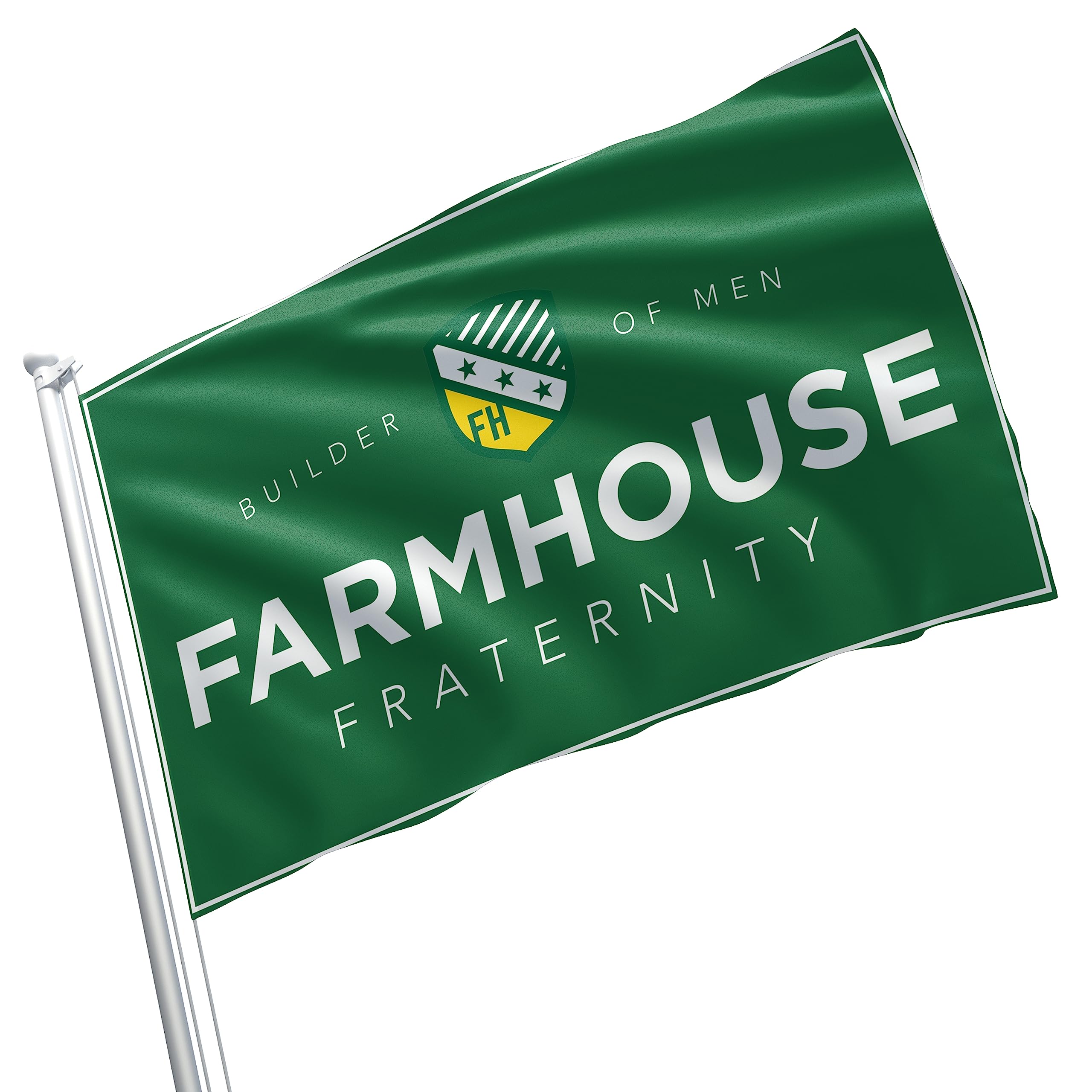 Bauernhaus-Flagge, 90 x 150 cm, Wanddekoration, für den Innen- und Außenbereich, Messingösen, Doppelnaht (Farmhouse 2)