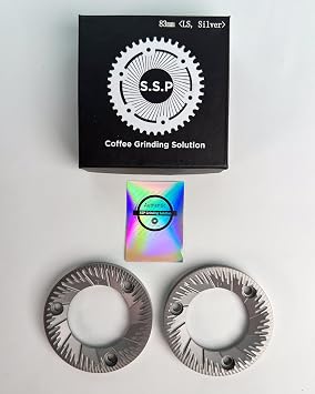 SSP Cast Lab Sweet (LS) 83mm Flat Burrs (Silver Knight Coated)