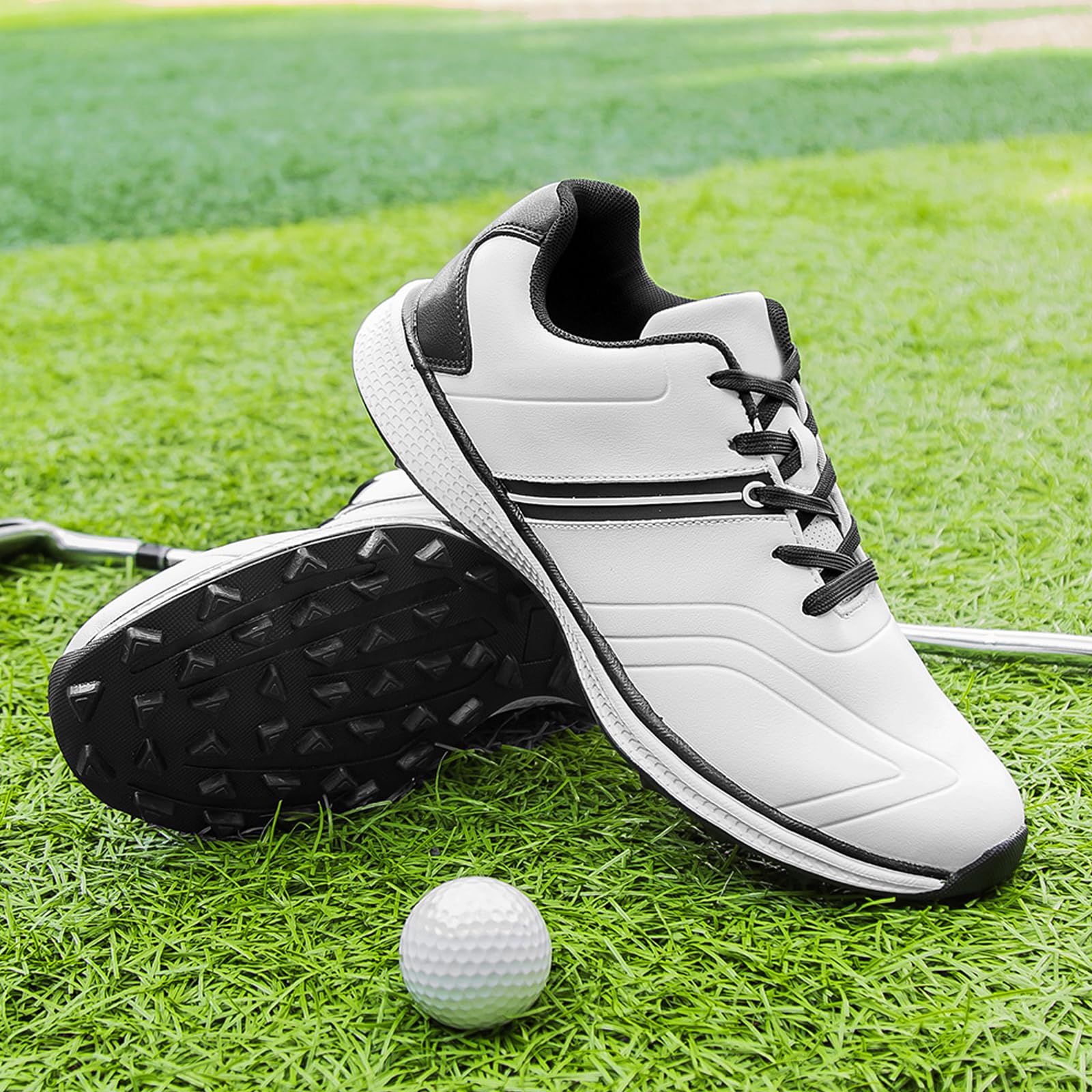 Zapatos De Golf Unisex, Zapatillas De Golf Sin Clavos para Hombres Y Mujeres para Entrenamiento, Zapatos De Golf Ligeros Antideslizantes para Tamaños 39-47