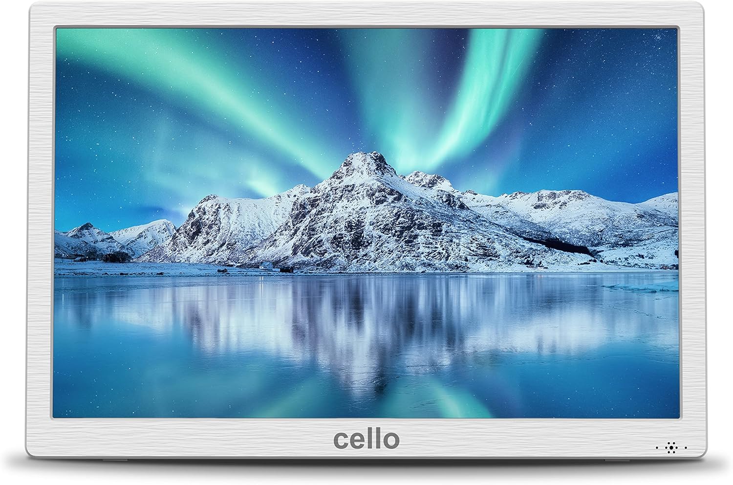 Cello C1420DVB - Televisión Digital y analógica portátil Recargable de 14 Pulgadas, Mando a Distancia, con Cable de Red y Cable Cargador de 12 voltios, con Puerto HDMI USB y Ranura SD, Color Blanco