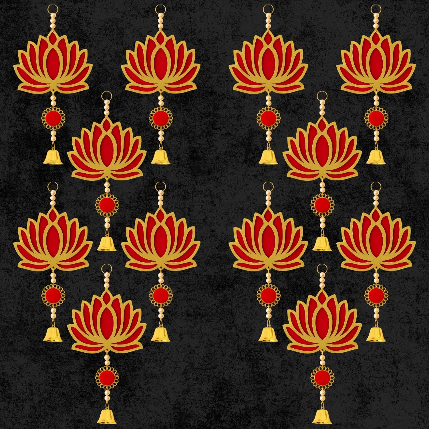 Wooden Lotus Wall Hanging - Diwali & Pooja Decor -9 Wooden Lotus Wall Hanging - Diwali & Pooja Decor -9
