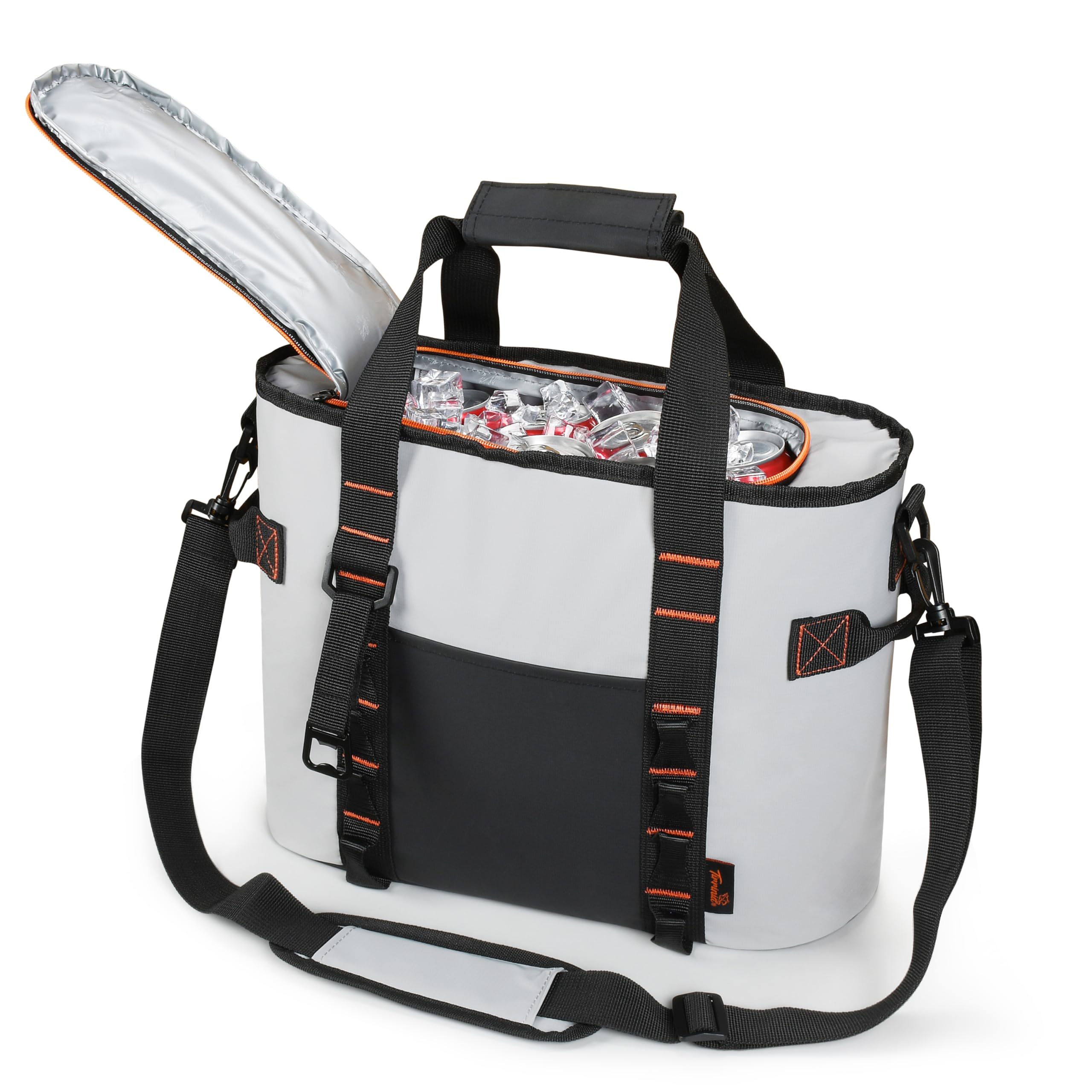 Tirrinia Camping Cooler Bag - 20 Cans Insulated Soft Cooler Tote with Bottle Opener, Portable Ice Chest for Picnics, Travel, Beach, Grocery Shopping