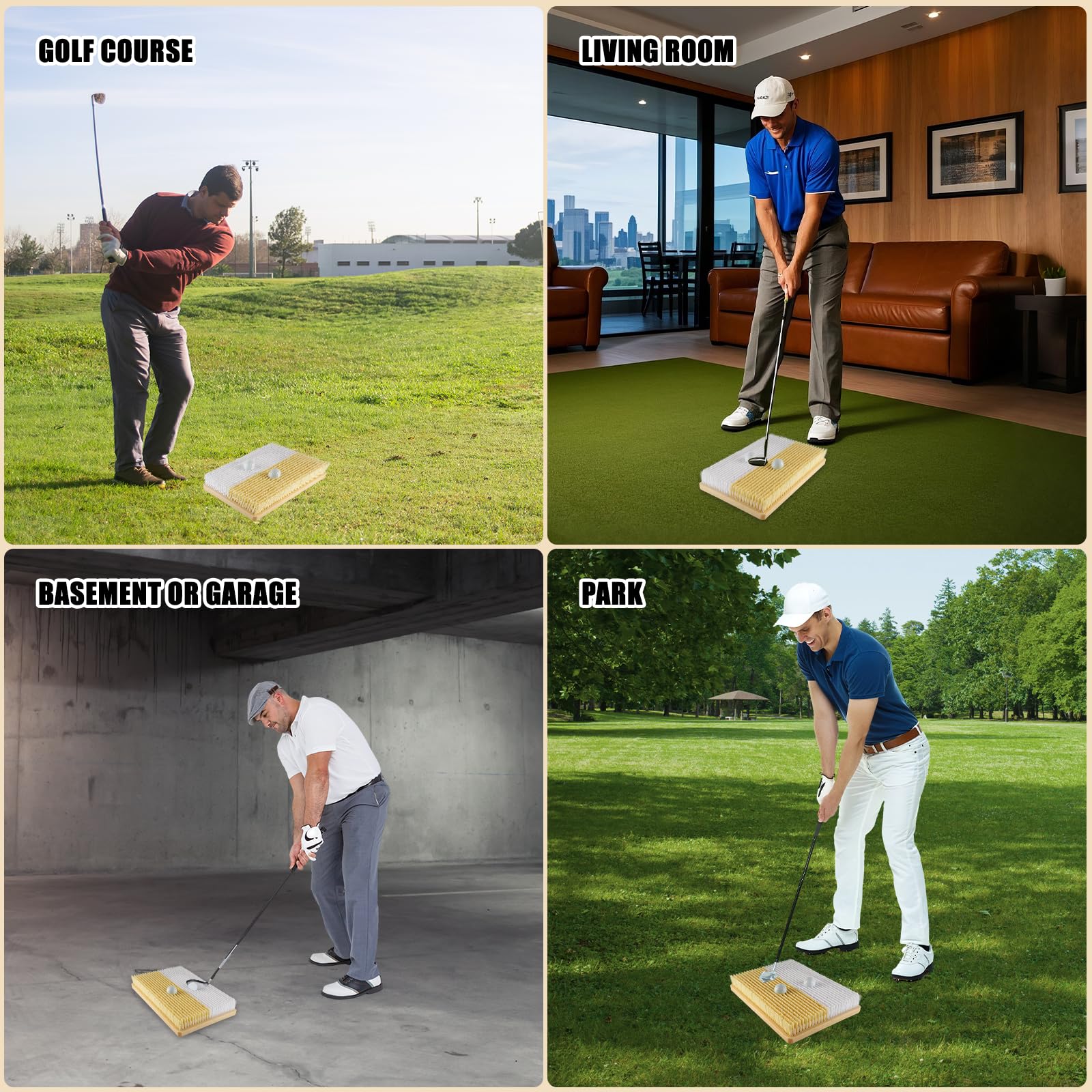 Amazon.com : Golf Bunker Practice Mat – Dual Sand Trap