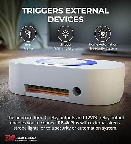 Miniatura 5 de Dakota Alert Timbre UTRE-4K Plus  Campana de puerta inalámbrica de una milla, botón de pánico, contacto con la puerta  Transmisor universal UT-4000