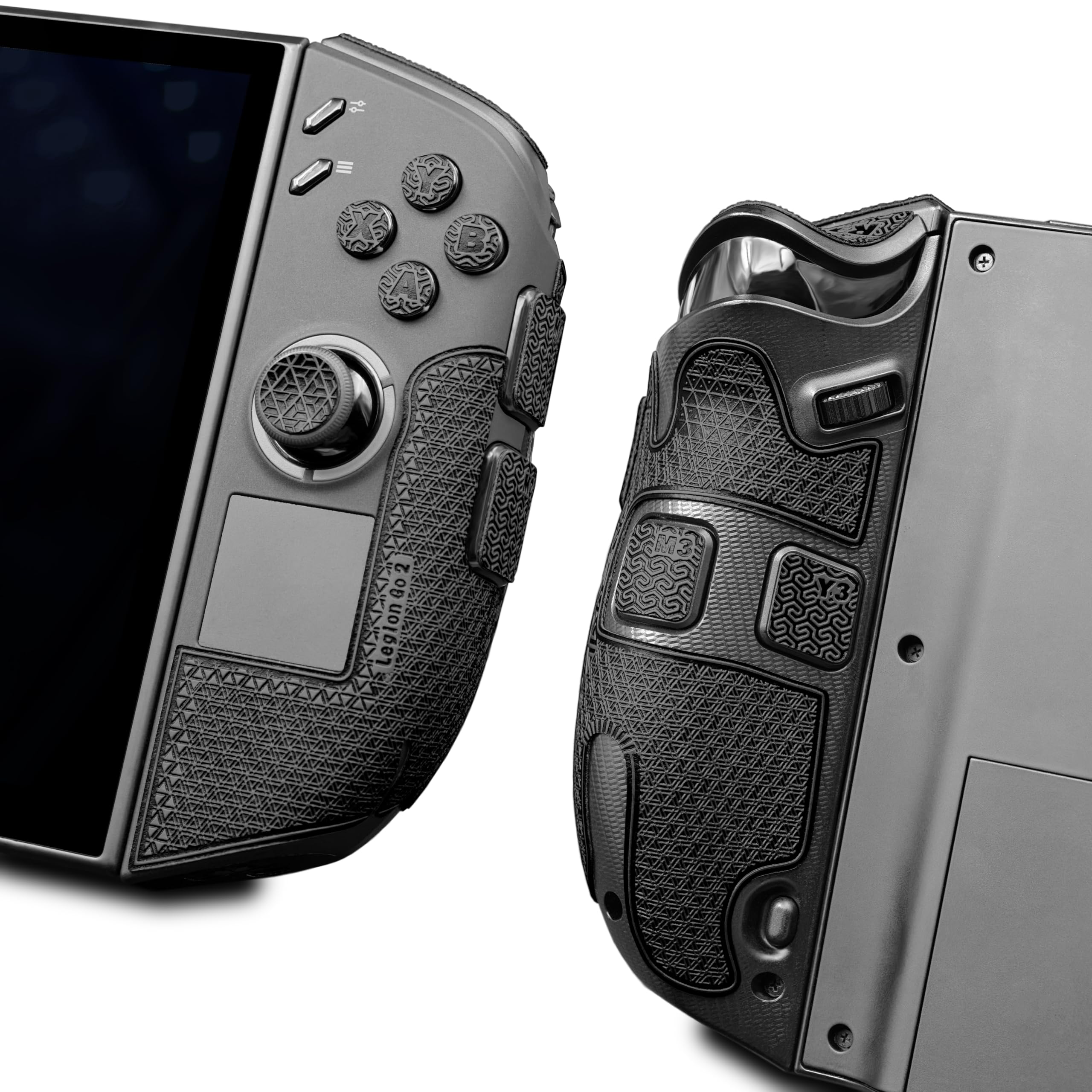 Luck&Link Controller Grip For Legion Go 2, Textured Skin kit,Anti-Skid Sweat-Absorbent Controllers Handle Grips, Buttons,Triggers,D-pad (Ultra - Obsidian Black) - Windows - 2