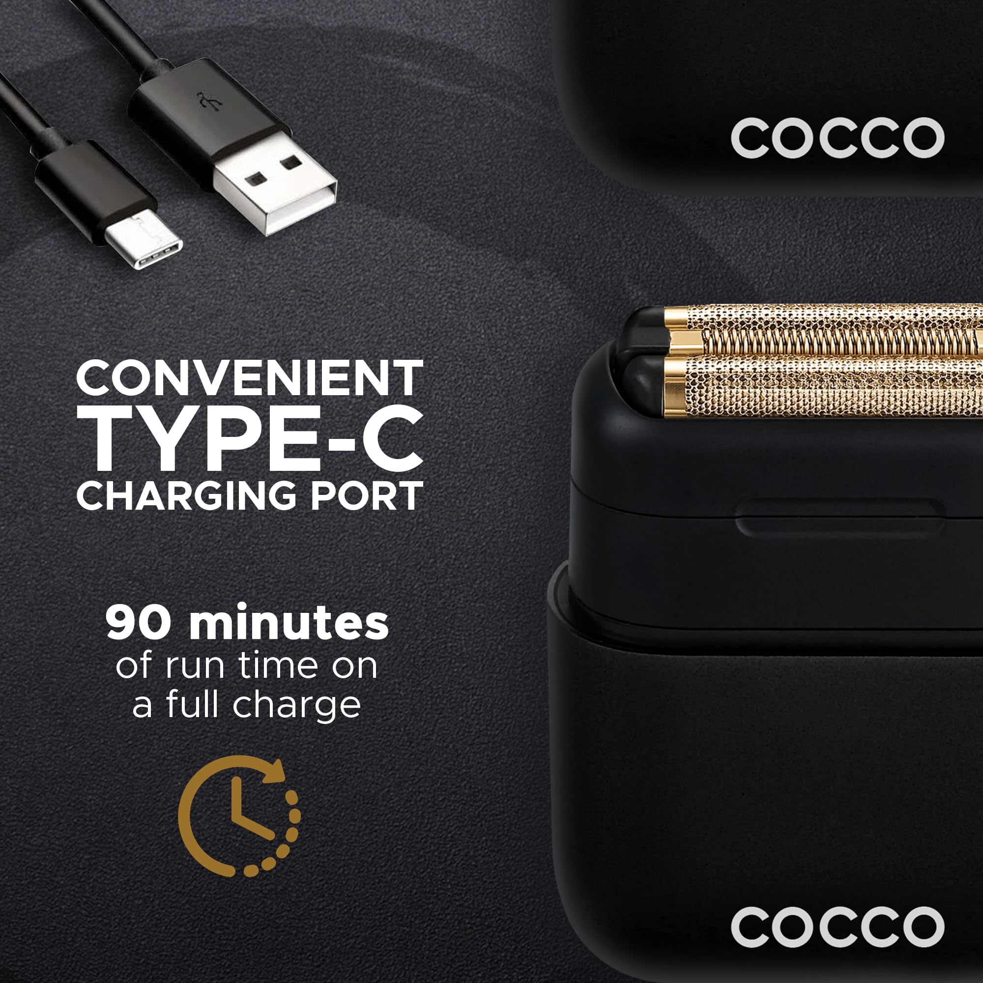 Cocco Impacto Shaver Black - Haarschneider und Bartschneider