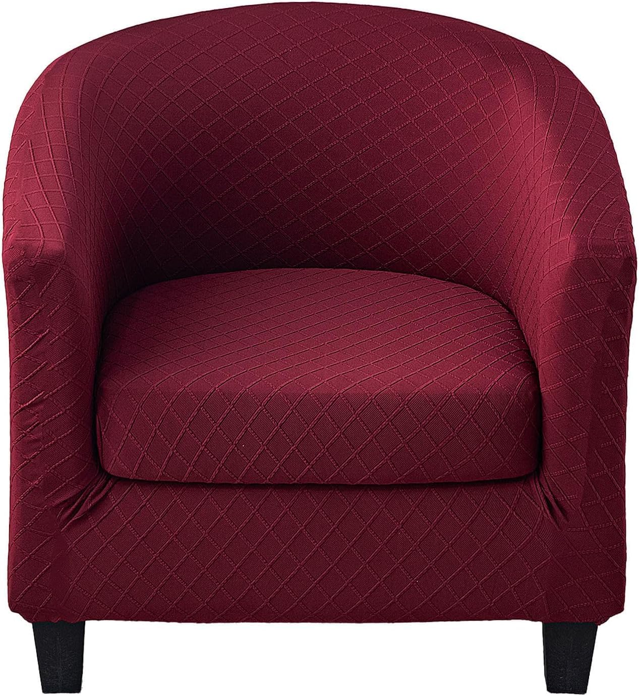 Funda para silla de club lavable en lavadora de dos piezas elásticas