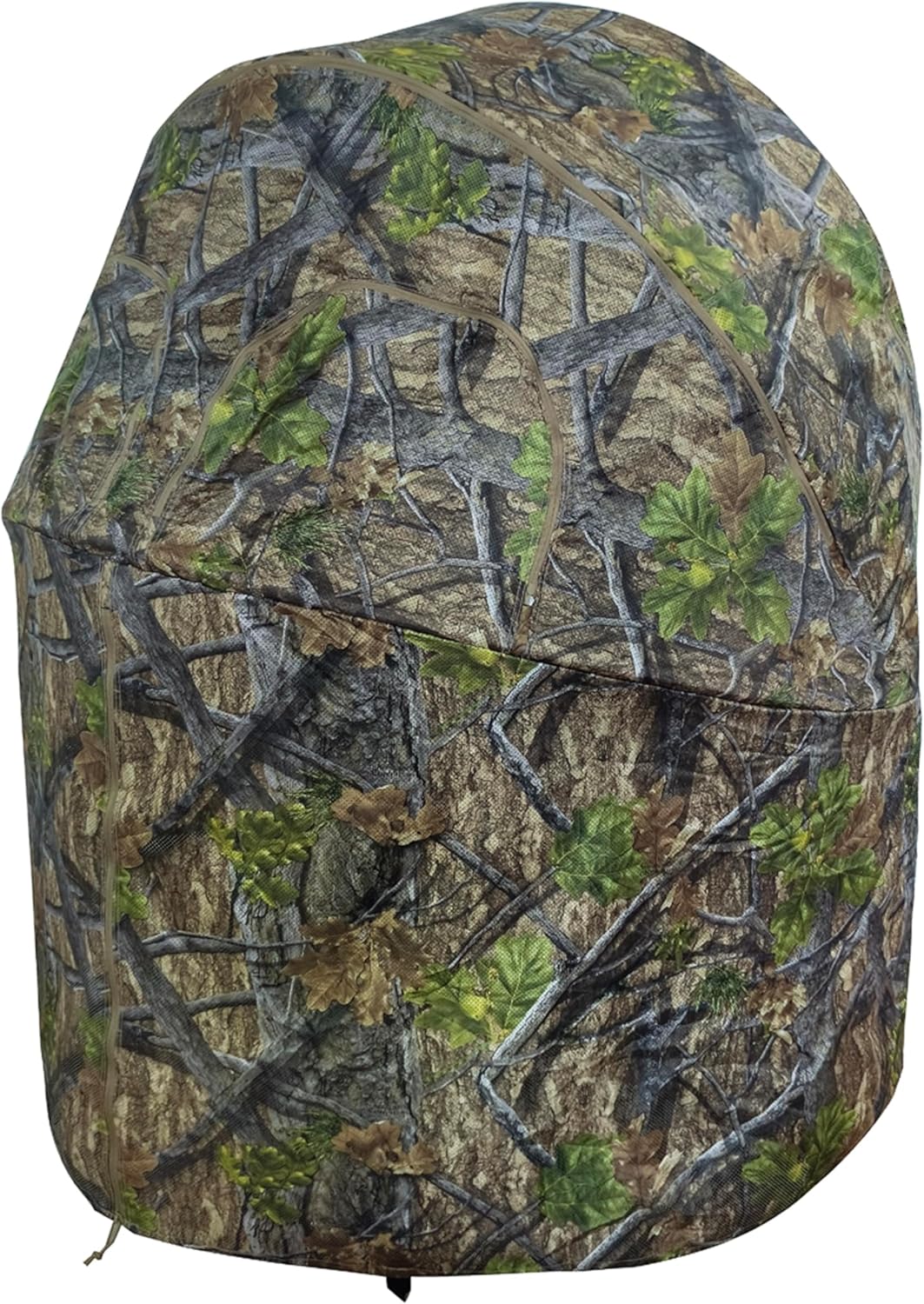 2-Person See-Through Hunting Ground Blind with Dual Built-in Chairs – Pop-Up Camouflage Tent for Deer Turkey, and Game Hunting