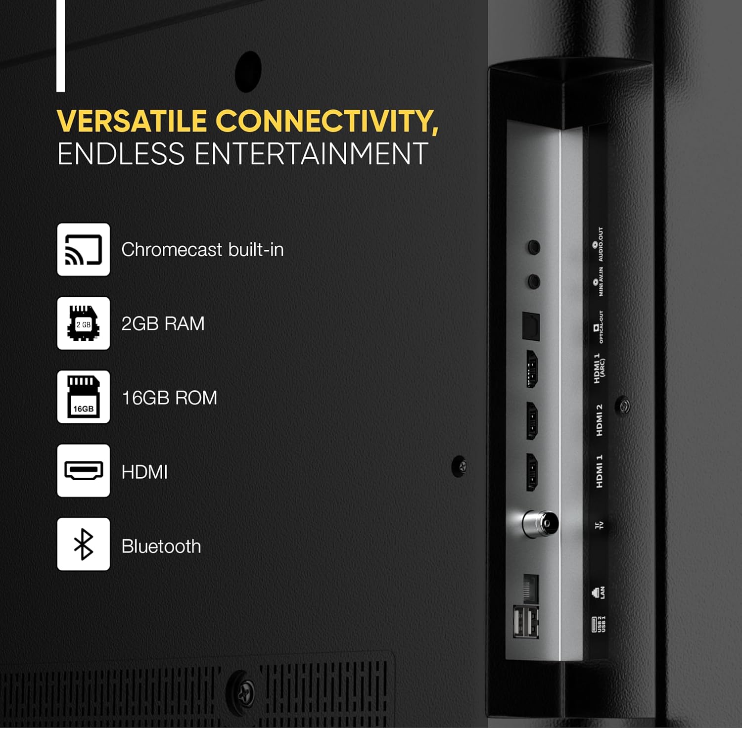 Professional | Nikai 75 Inch QLED 4K Smart Google TV, Andrioid... - view 6