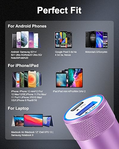 Miniatura 7 de Cargador de coche USB C, cargador de automóvil para teléfono celular de 30 W, tipo PD C, adaptador de encendedor de cigarrillos de doble puerto