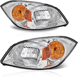 ALZIRIA Headlight Assembly Compatible with 2005 2006 2007 2008 2009 2010 05 06 07 08 09 10 2005-2010 Chevrolet Chevy Cobalt/2005-2006 Pontiac Pursuit/2007-2009 Pontiac G5