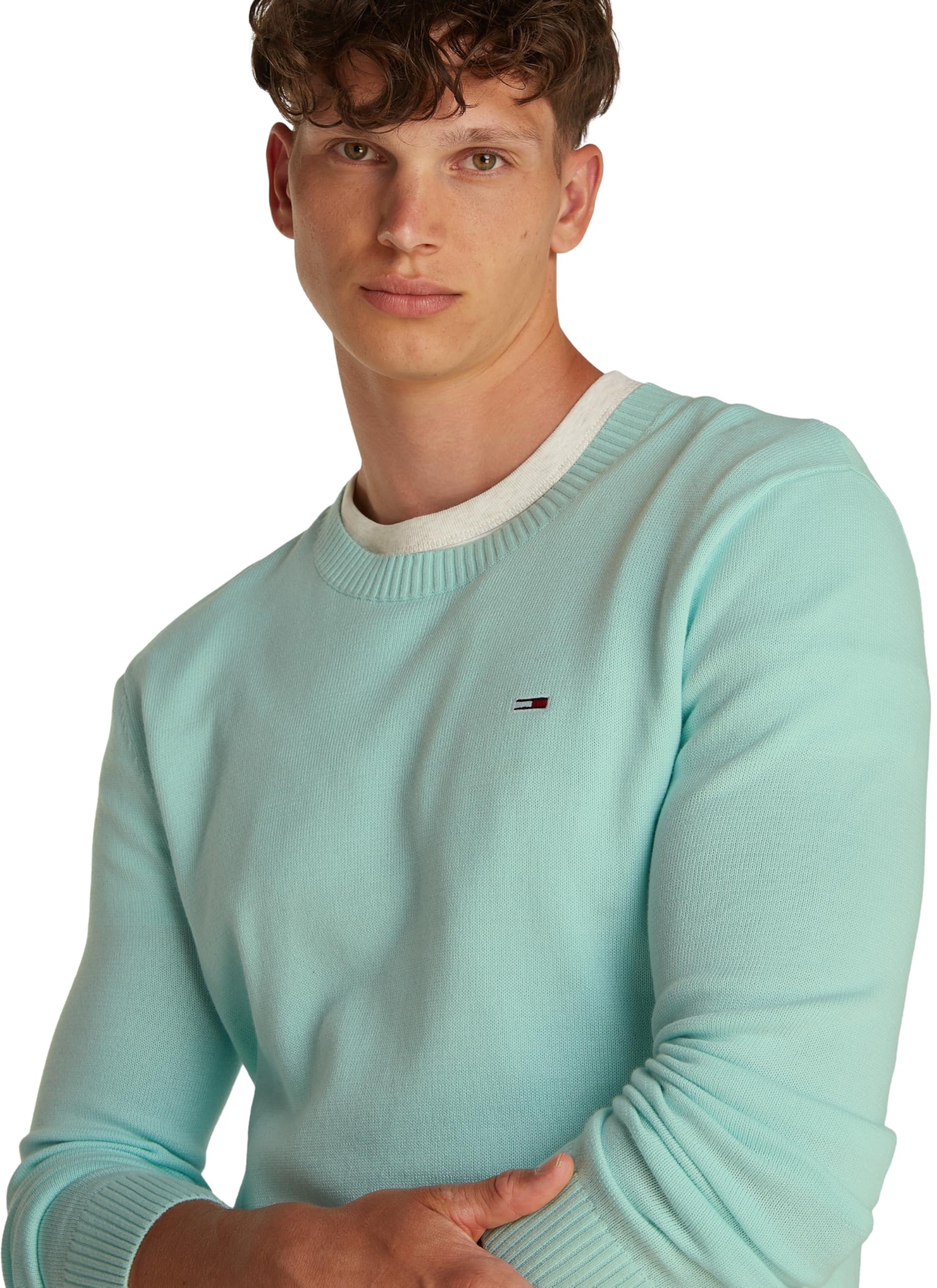 Tommy Jeans Uomo Pullover Scollo Rotondo