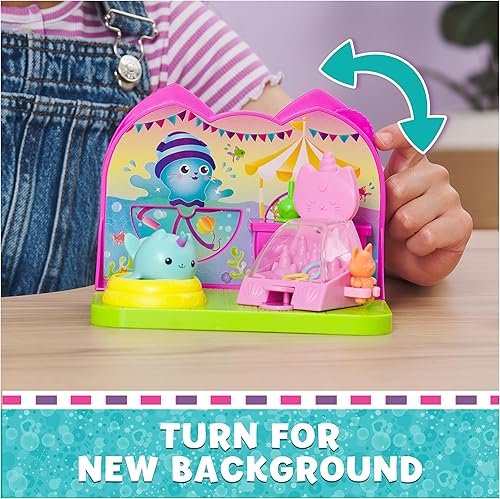 Miniatura 6 de Spin Master Gabby's Dollhouse Sala de Carnaval de Kitty Narval, con figura de juguete, juguetes sorpresa y muebles de casa de muñecas, juguetes para