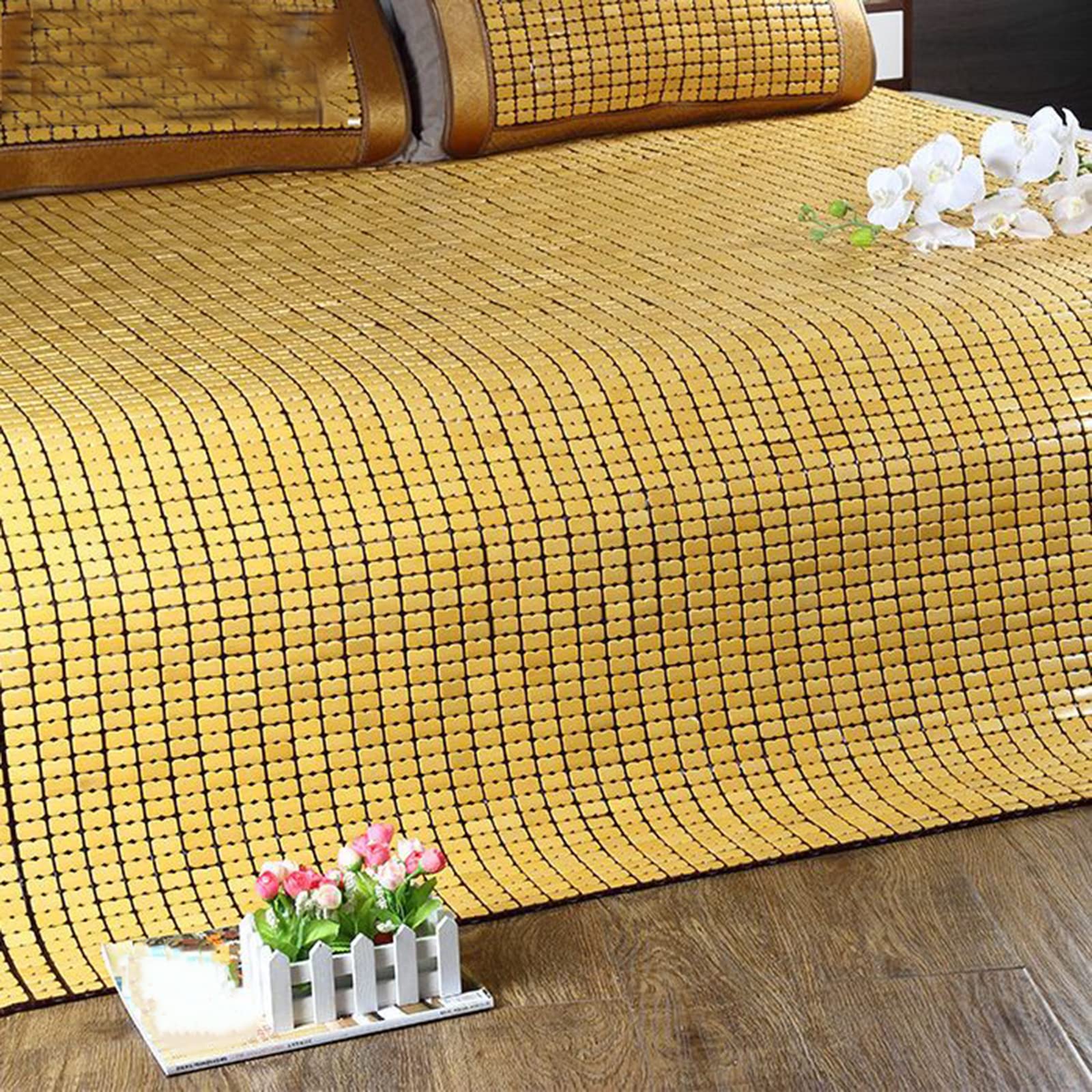 Colchonetas de enfriamiento de Verano, colchoneta de bambú, colchoneta de Cama de enfriamiento, colchón Mahjong Plegable, Cama de enfriamiento de Almohadilla Fresca, Ropa de Cama de Verano,