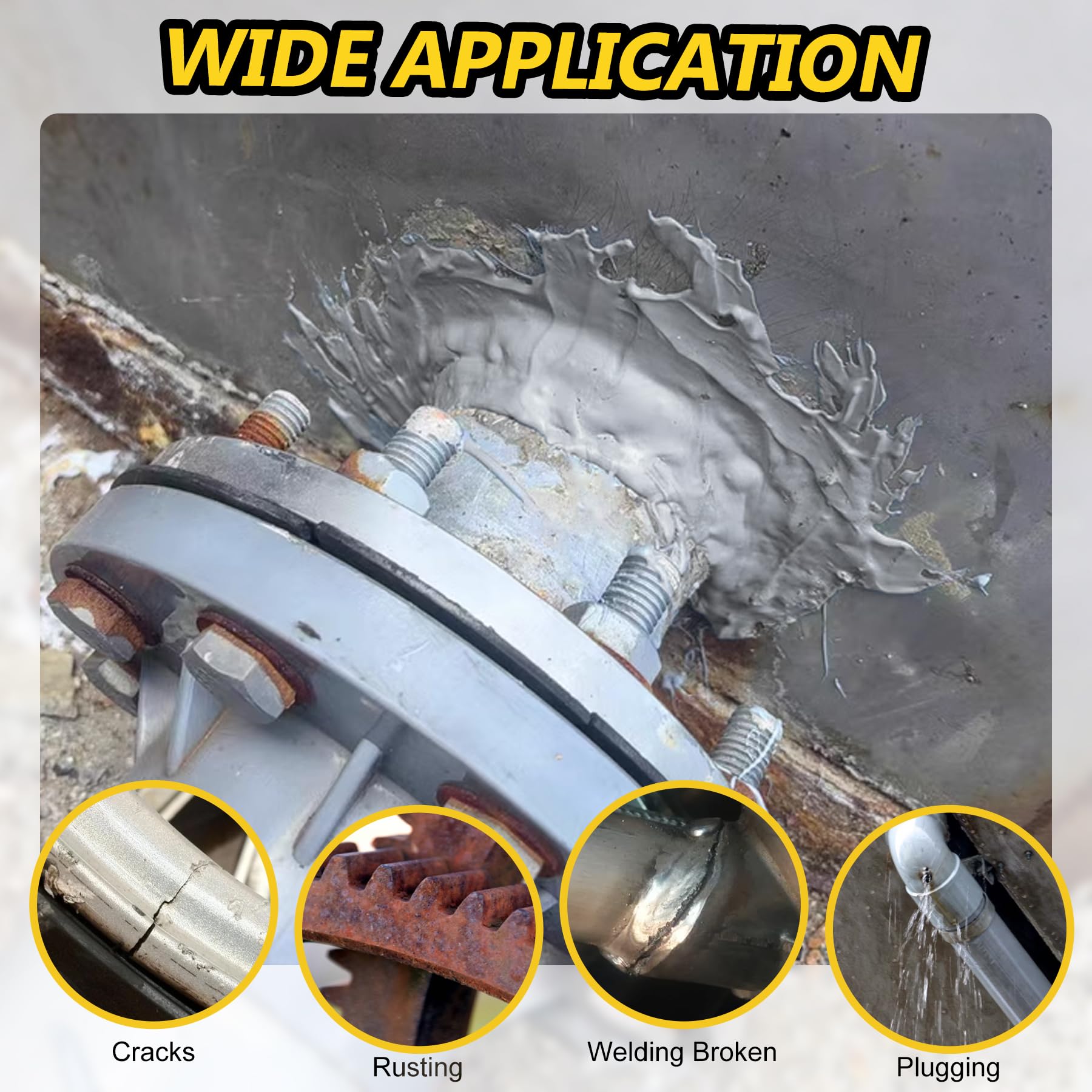 Adhesivo epoxi para metal - Bicomponente - Adhesivo metálico extra fuerte 100 ml para soldar y reparar metales, aluminio, acero inoxidable, plásticos, cerámica, adhesivo de alta temperatura y