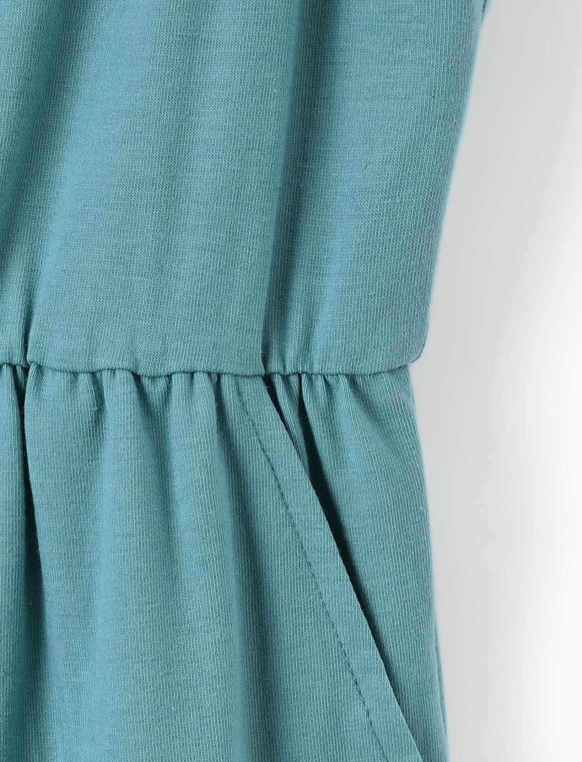 PATPAT 3 Pack Girls Jumpsuits Solid Color Floral Print Button Down Sleeveless Jumpsuits Long Romper Pants with Pockets 5-14Y - Image 8