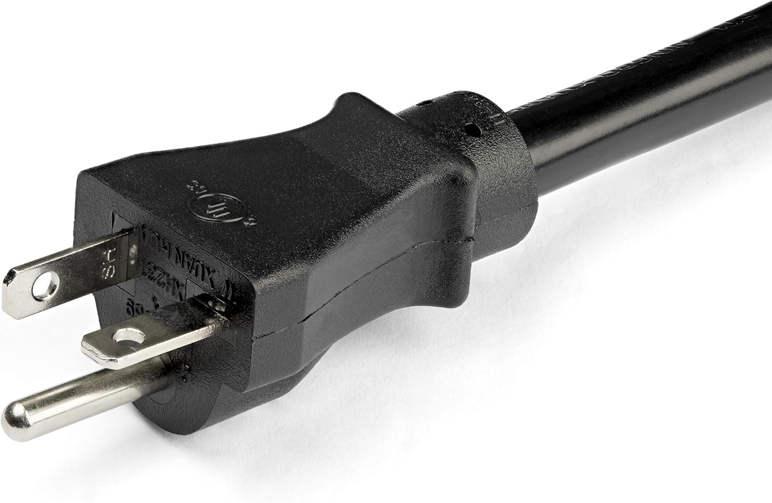 StarTech.com 3ft (1m) Heavy Duty Extension Cord, NEMA L5-20R to NEMA 5-20P Black Extension Cord, 13A 125V, 12AWG, Heavy Gauge Power Extension Cable, Heavy Duty AC Power Cord, UL Listed (PAC520PLR3)