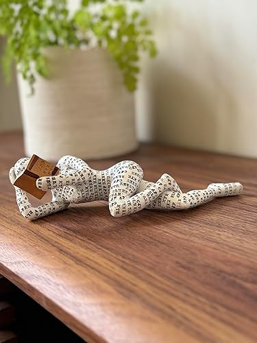 Miniatura 2 de Unbound Decoración para el hogar, lectura de pulpa, estatua de pensador, escultura estética, decoración de habitación, decoración abstracta moderna