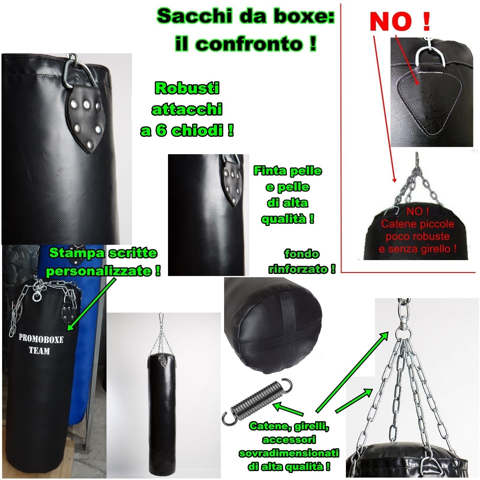Worek bokserski w kształcie gruszki lub w kształcie kropli wysokiej jakości różne ciężary, czarny, VUOTO