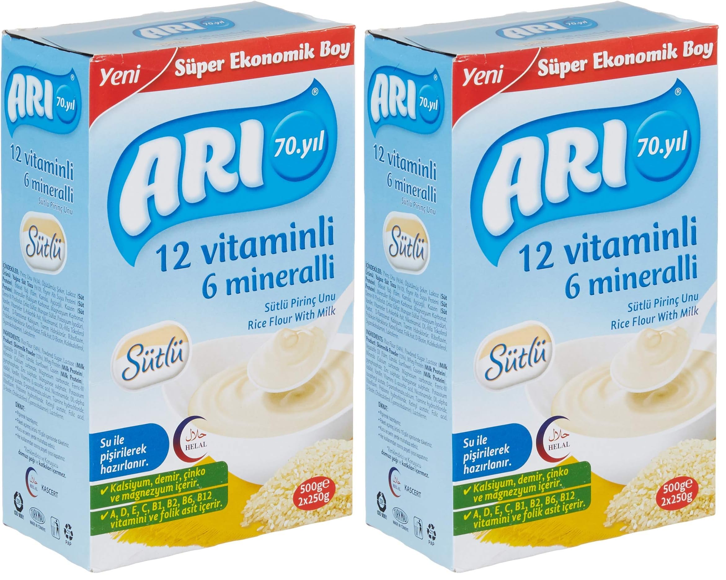 ARI Mama 12 Vitaminli 6 Mineralli Sütlü Pirinçli 500 gr (2 paketi)