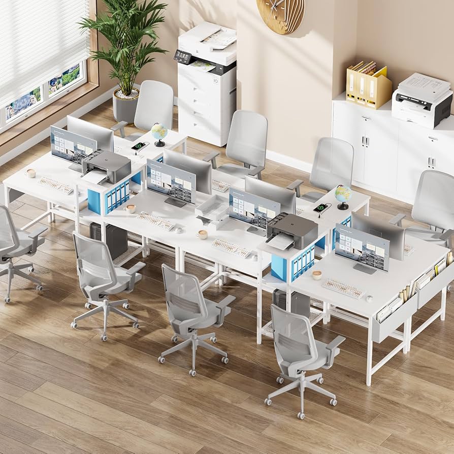 ダブルデスク Amazon | Furologee ダブルデスク 電源コンセント付き 71インチ