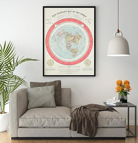 Miniatura 3 de Mapa histórico, 1892 Gleason's New Standard Map of The World  on The Projection of J. S. Christopher, Modern College, Blackheath, Inglaterra, arte