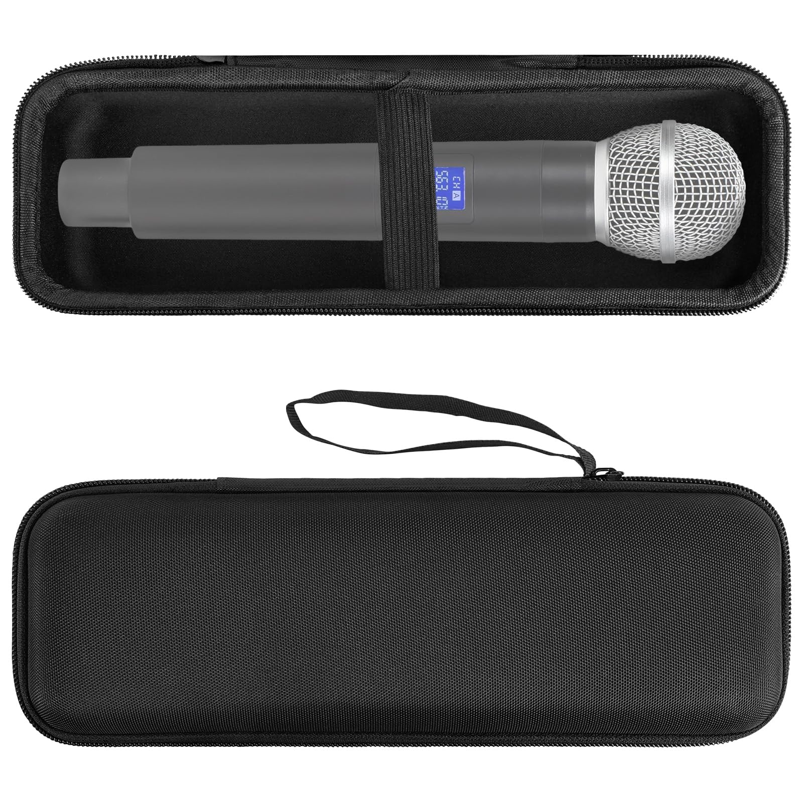 GEEKRIA Étui pour Microphone for Creators, Sac de Protection de Voyage avec Rangement pour câbles, Compatible avec Les modèles TONOR TW630, TW620, Dolphin MCX10, MCX20 et Gemini Sound GMU-M100 (Noir)