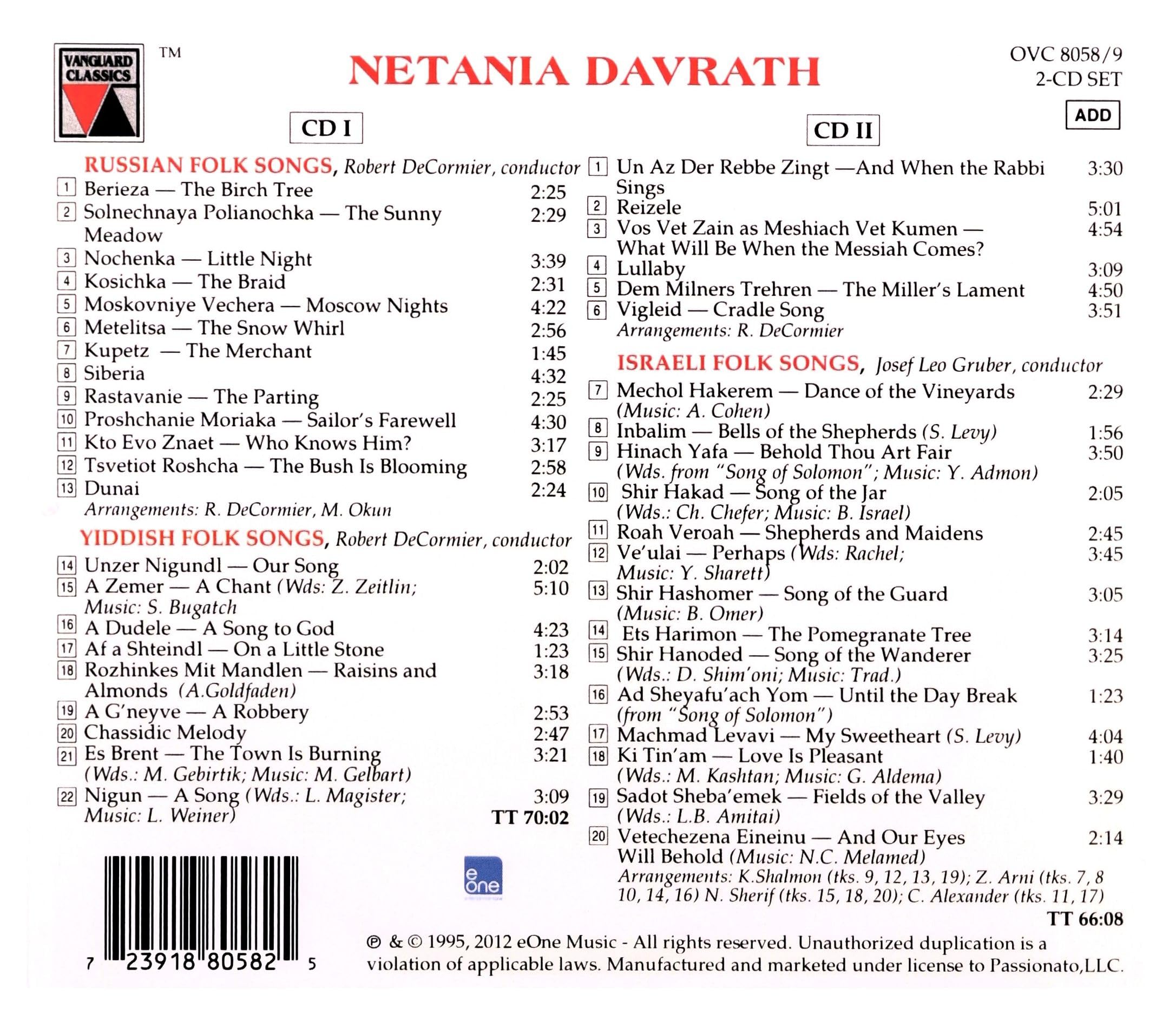 Chansons Populaires Traditionnelles Russes et Juives