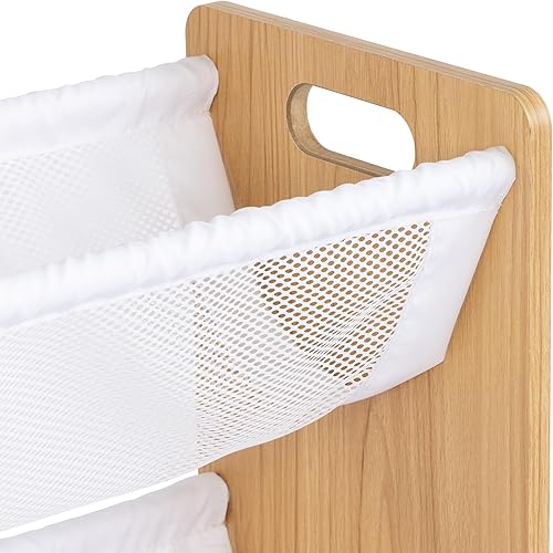 Miniatura 5 de Humble Crew Journey - Organizador de animales de peluche de 3 niveles, estante de almacenamiento de juguetes con marco de madera natural, exhibición