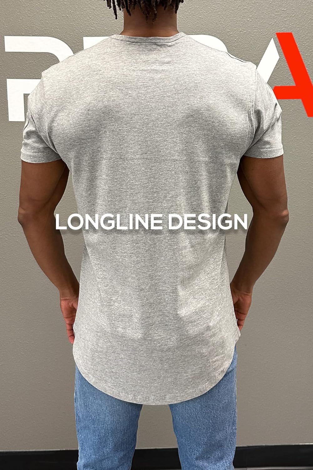 ShirtBANC Hipster Hip Hop Elong Drop Cut Mens Shirt Dance Dropcut Tshirt X-Small Athletic Heather