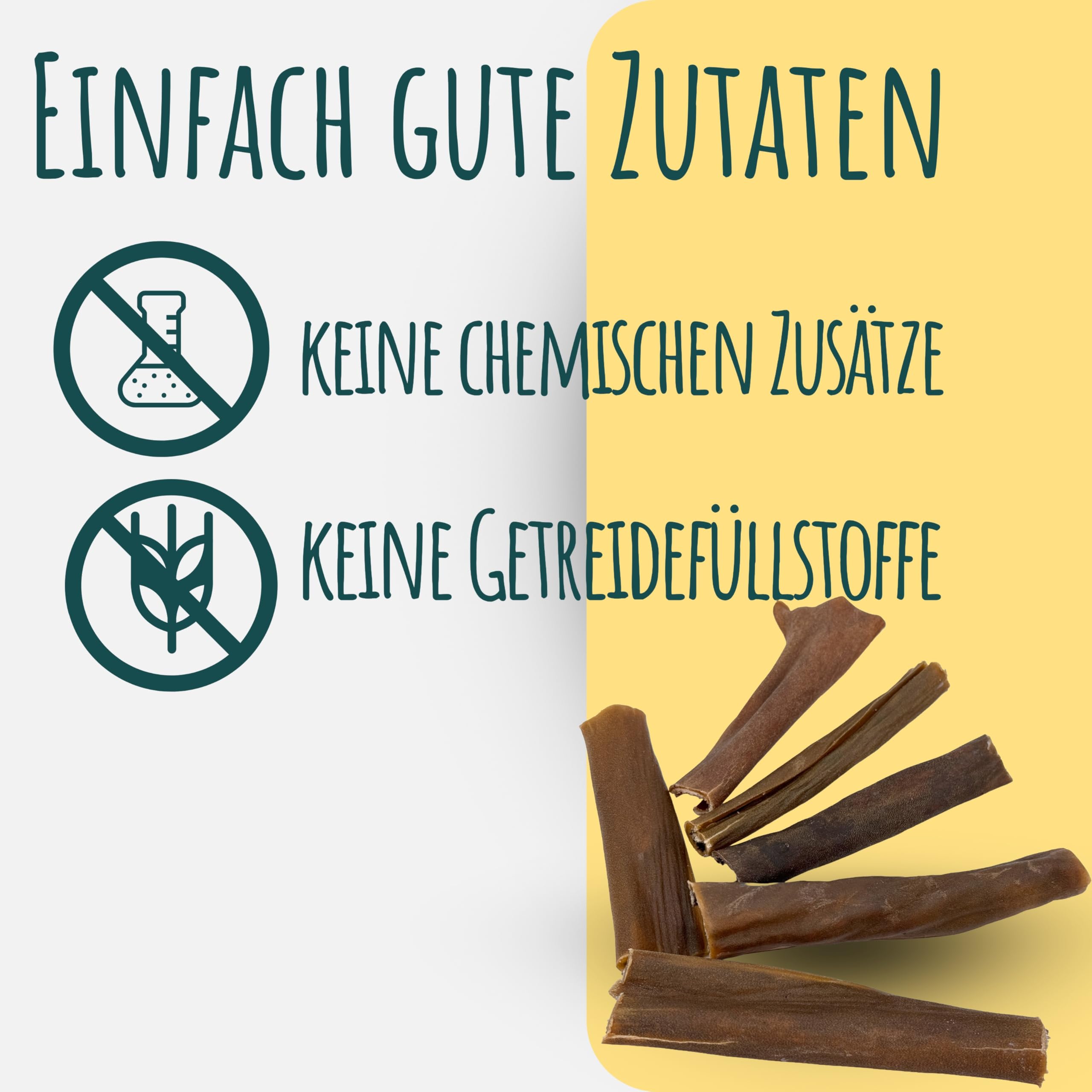 Getrocknete Hirschhaut für Hunde | 5 kg | natürlicher Kauartikel | 100% Hirsch | Hirschhautstreifen Hund | Kausnacks für Hunde von Wuffsnacks