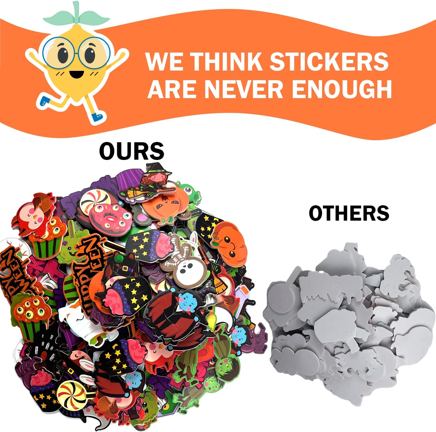 Halloween Crafts for Kids 12 Sets, DIY Wreaths Halloween Activities for Toddlers, Bulk Foam Stickers, Trick or Treat Gift Party Favors for Girls or Boys, Teacher Class Art Pack. Pumpkin, Zombie, Bat