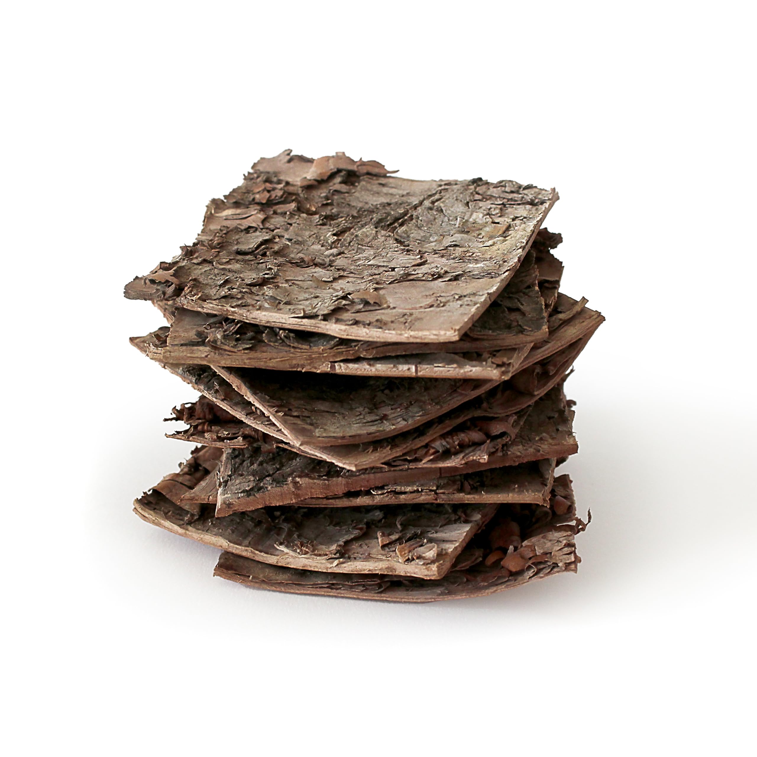 Natural Wooden Bark Squares, 8-10cm, Christmas Decorations, Terrarium Bark, Decorative Bark, Real Bark Chippings, Arts and Crafts, Indoor and Outdoor Decorations โ Pack of 10 โ image 1