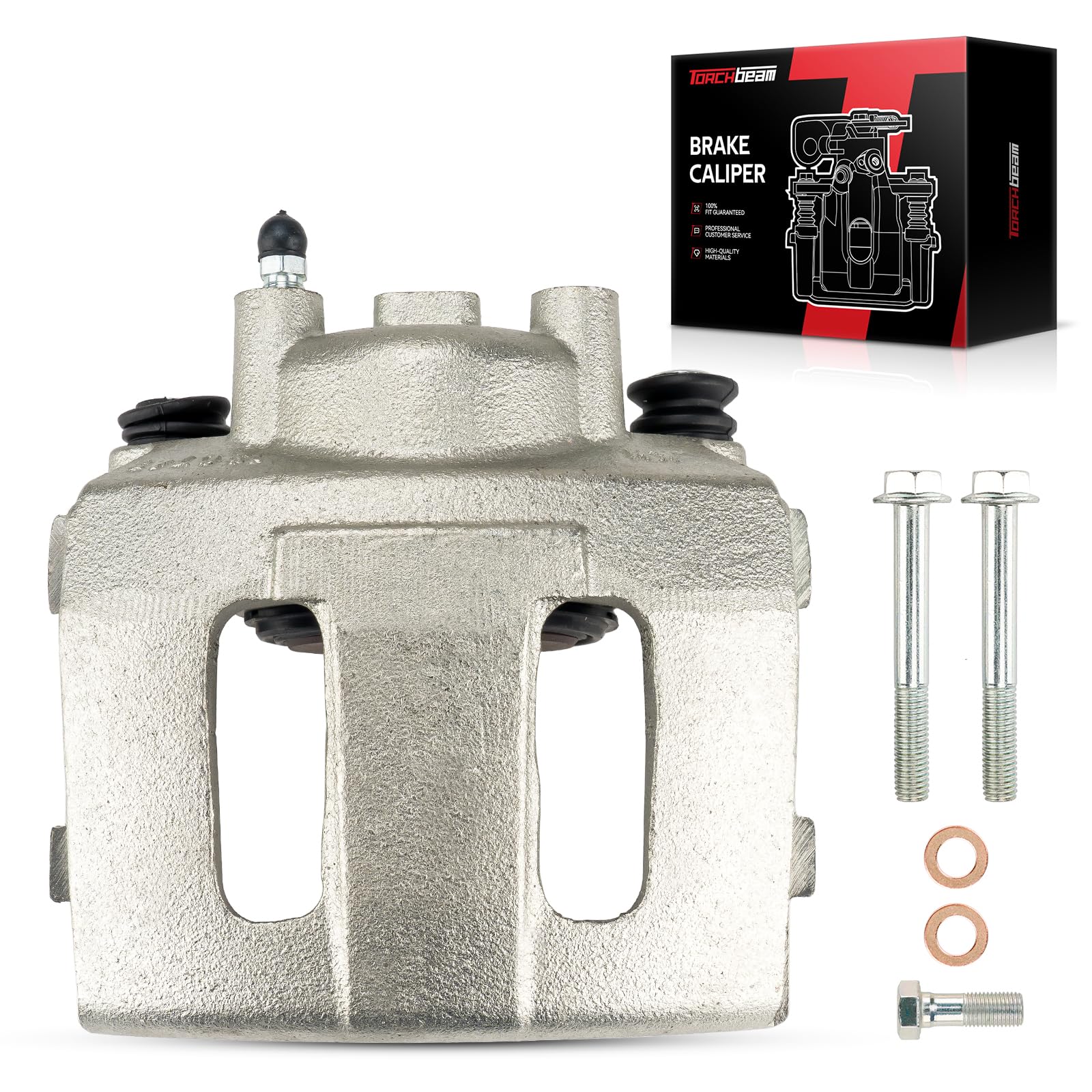 Torchbeam Front left Driver Side Brake Caliper for Jeep 1990-1995 1997-2006 Wrangler, 1992-2001 Cherokee, 1993-1998 Grand Cherokee, 1990-1991 Cherokee, 1990-1992 Comanche, 1993 Grand Wagoneer, 18FR984