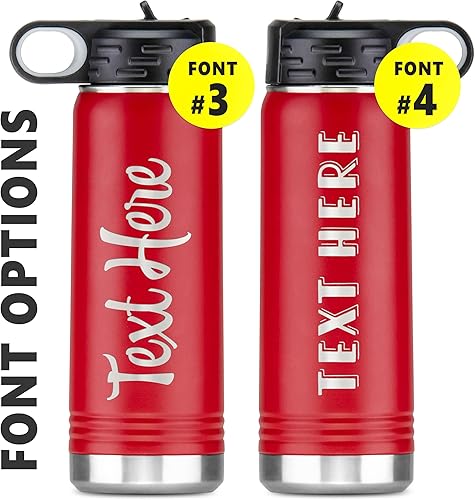 Miniatura 3 de Botella de agua personalizada con popote y tapa de 32 onzas, botella de agua de acero inoxidable, botella personalizada para deportes, regalos,