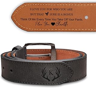 Everyday Casual Jean Belts. 100% European Full Grain Real Leather, Classic Mens Belts Leather