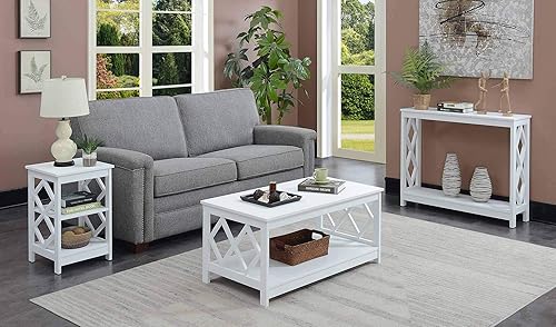 Miniatura 16 de Convenience Concepts Mesa auxiliar de diamante, gris Gris,Negro -,Blanco