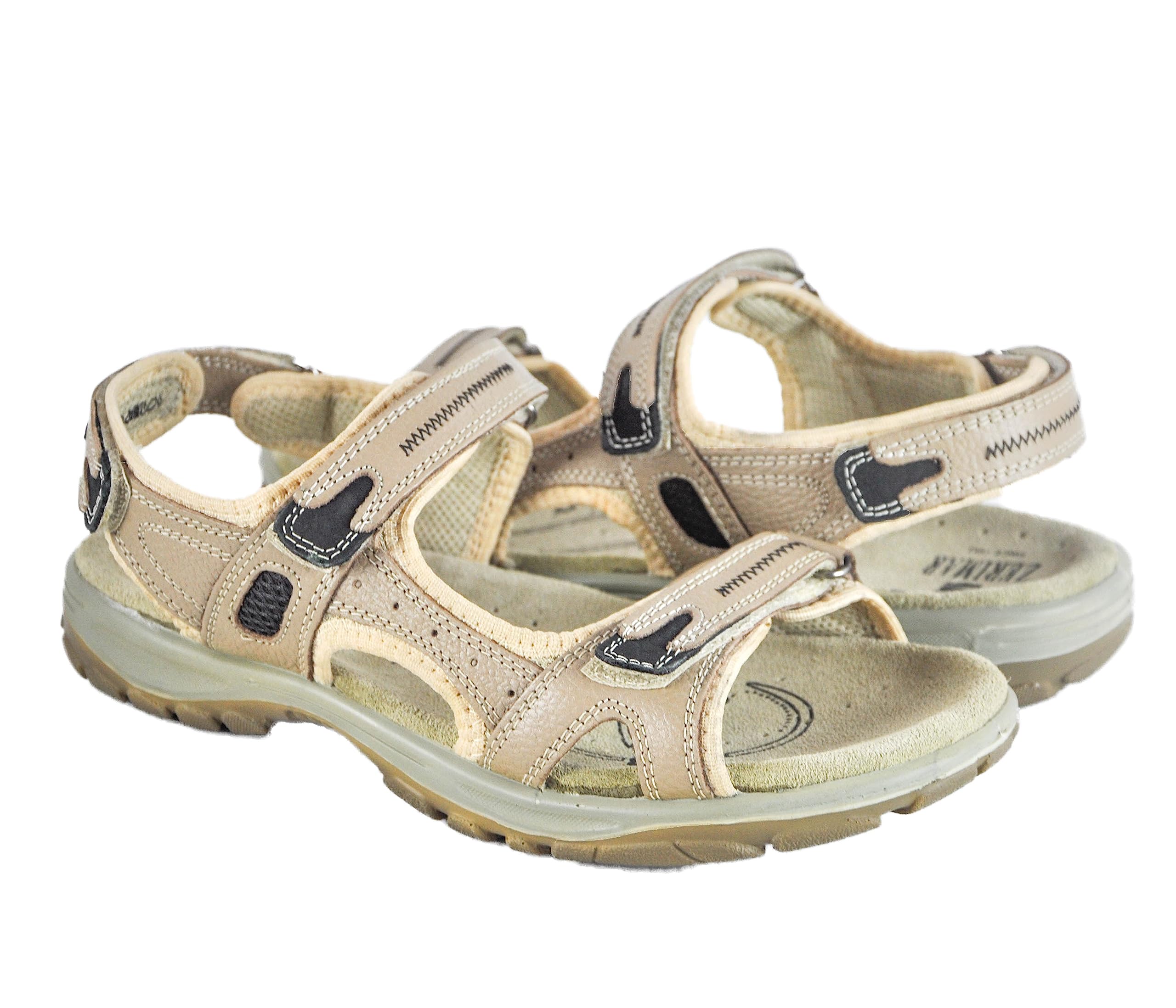 Zerimar Sandalen Damen Sommer - Damen Sportsandalen mit Hochwertigen und Bequemen Wandersandalen - Handgefertigte Outdoor Damen Sandalen - Verstellbare Riemen und Klettverschluss für Perfekten Sitz.