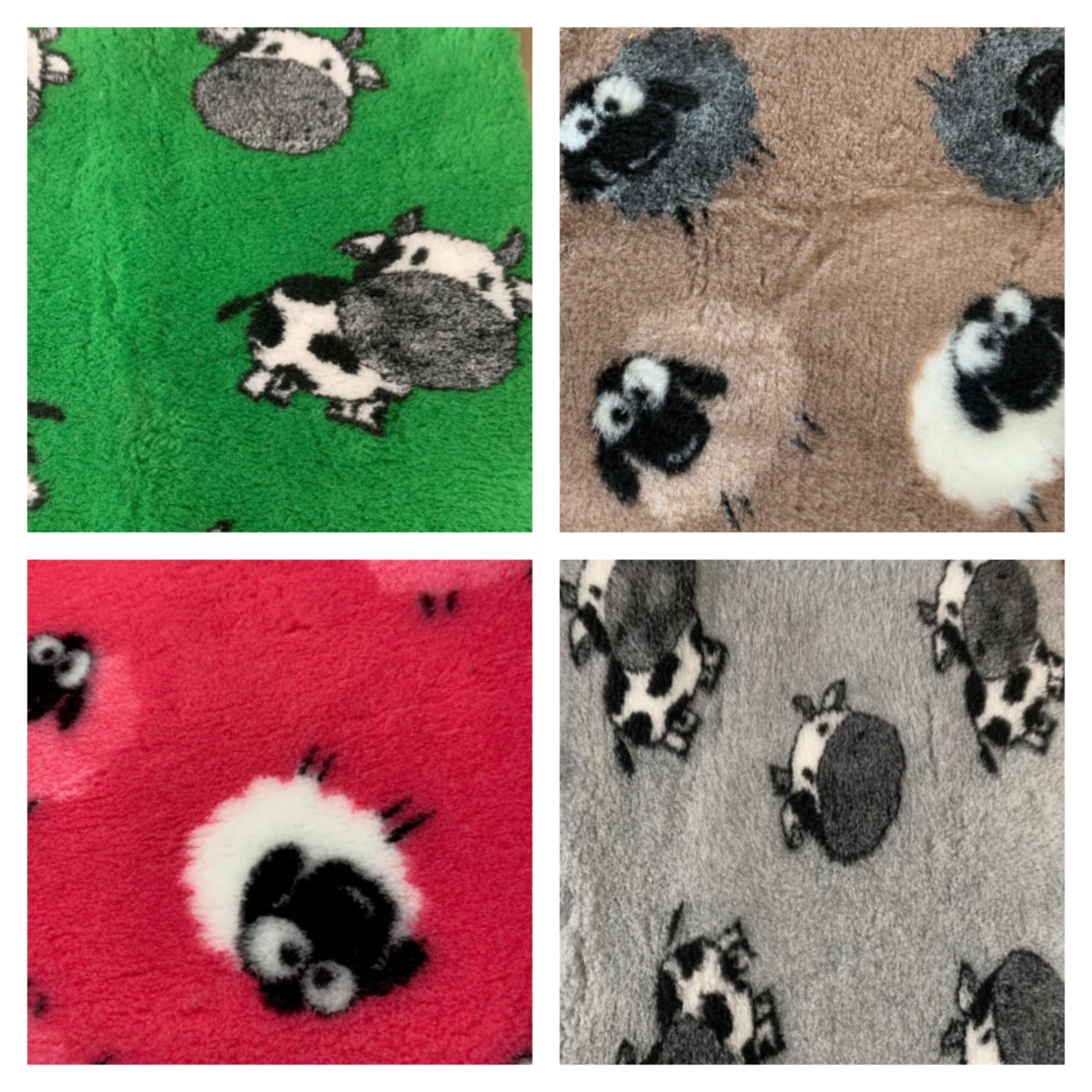 PnH Veterinary Bedding ® Antiscivolo: Rotoli E Pezzi Di Gomma A Coste Con Retro Per Veterinario/pile Per Veterinari, Nella Nostra Gamma Di Design Animale, Mucche - Pecora (100 Cm X 75 Cm - Foto 9