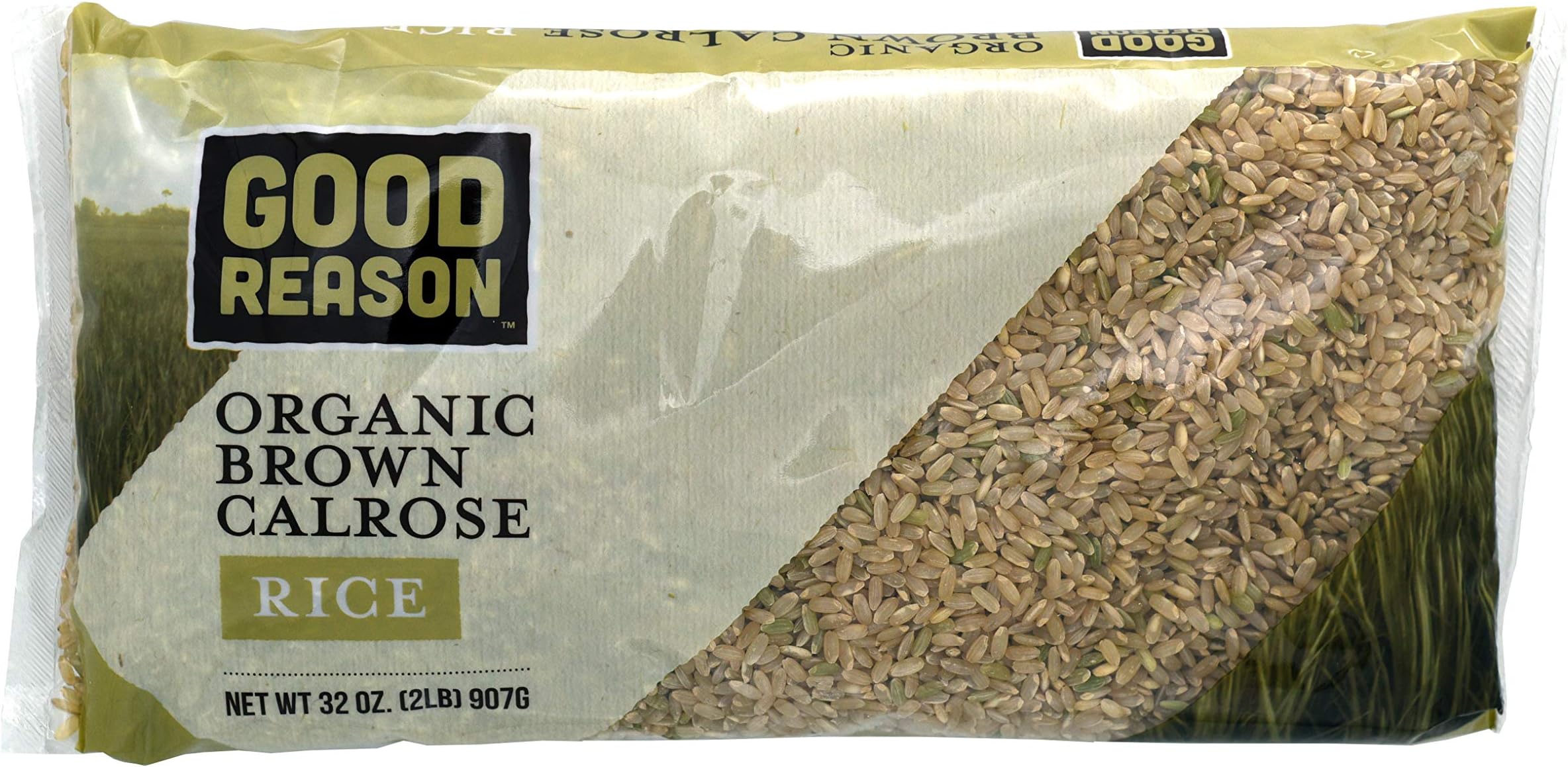 Good Reason Rice Calrose Rice, Organic Brown, 32 Ounce
