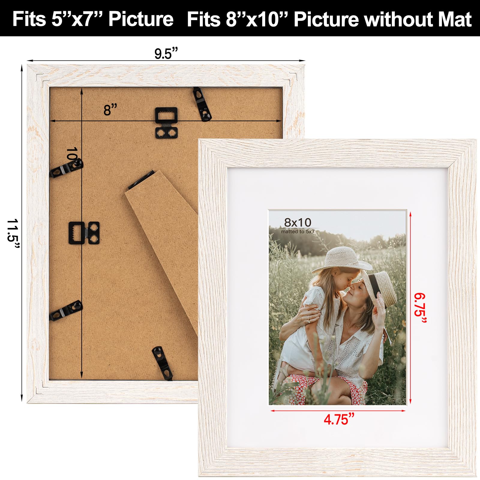 Amazon.com - Momentworth 8x10 Picture Frame with Mat for 5x7 Set