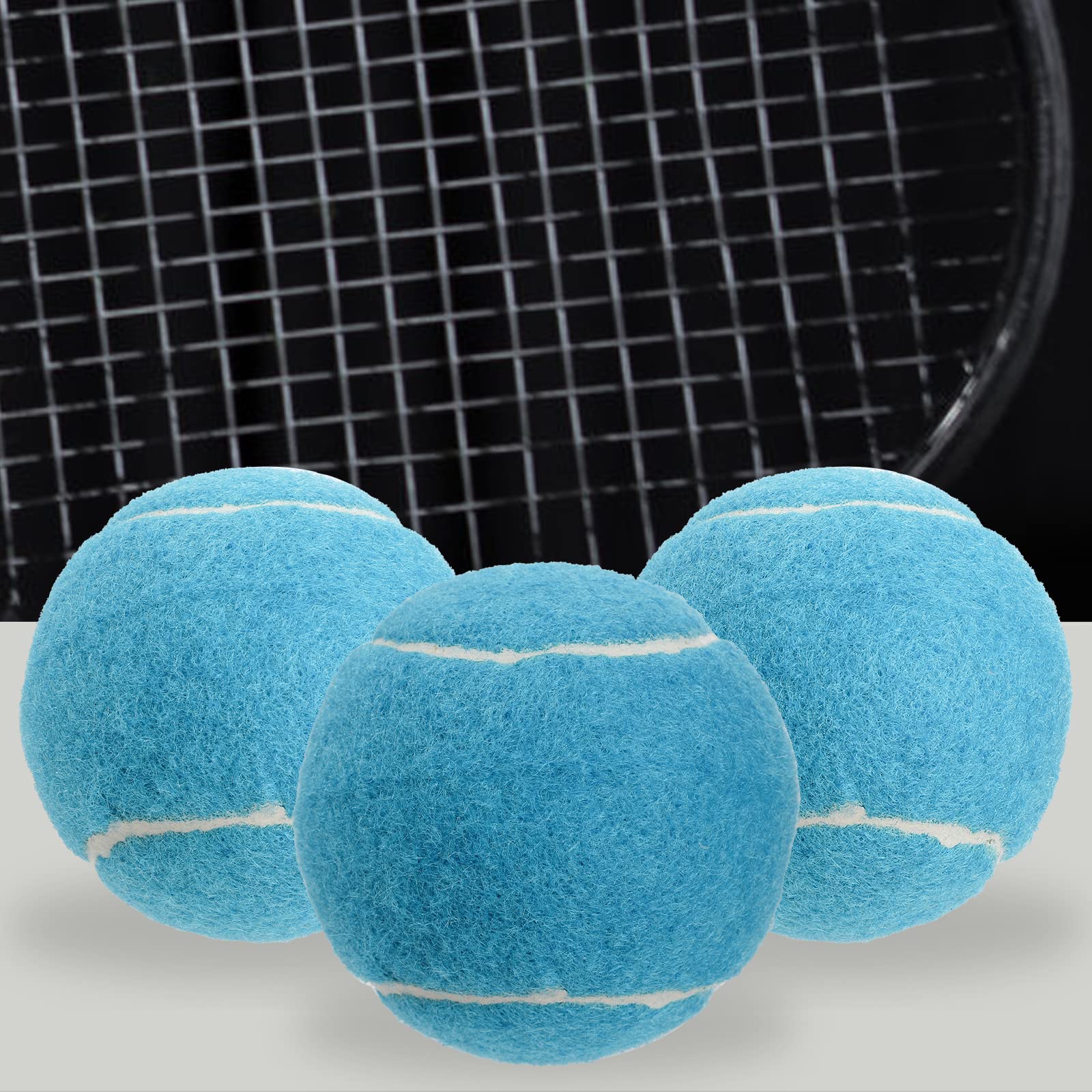 Tebery Tennisbälle für Fortgeschrittene, für Anfänger, Übungsbälle für Haustiere, Hunde, mit Netztasche für einfachen Transport, 20 Stück