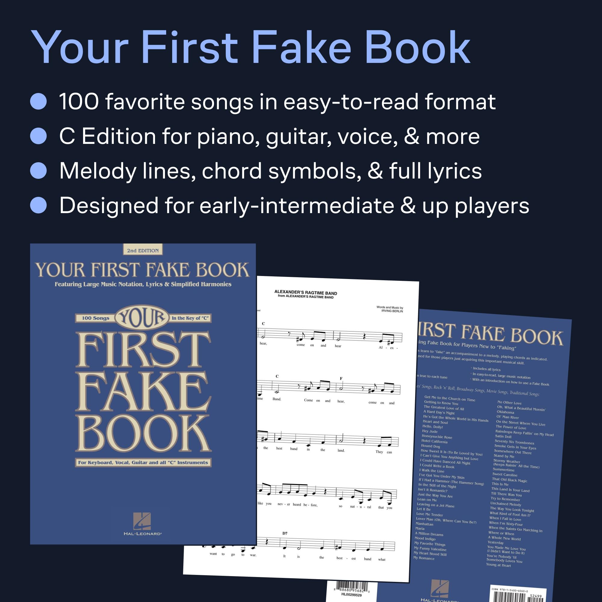 Your First Fake Book - 2nd Edition - Instruments en Ut
