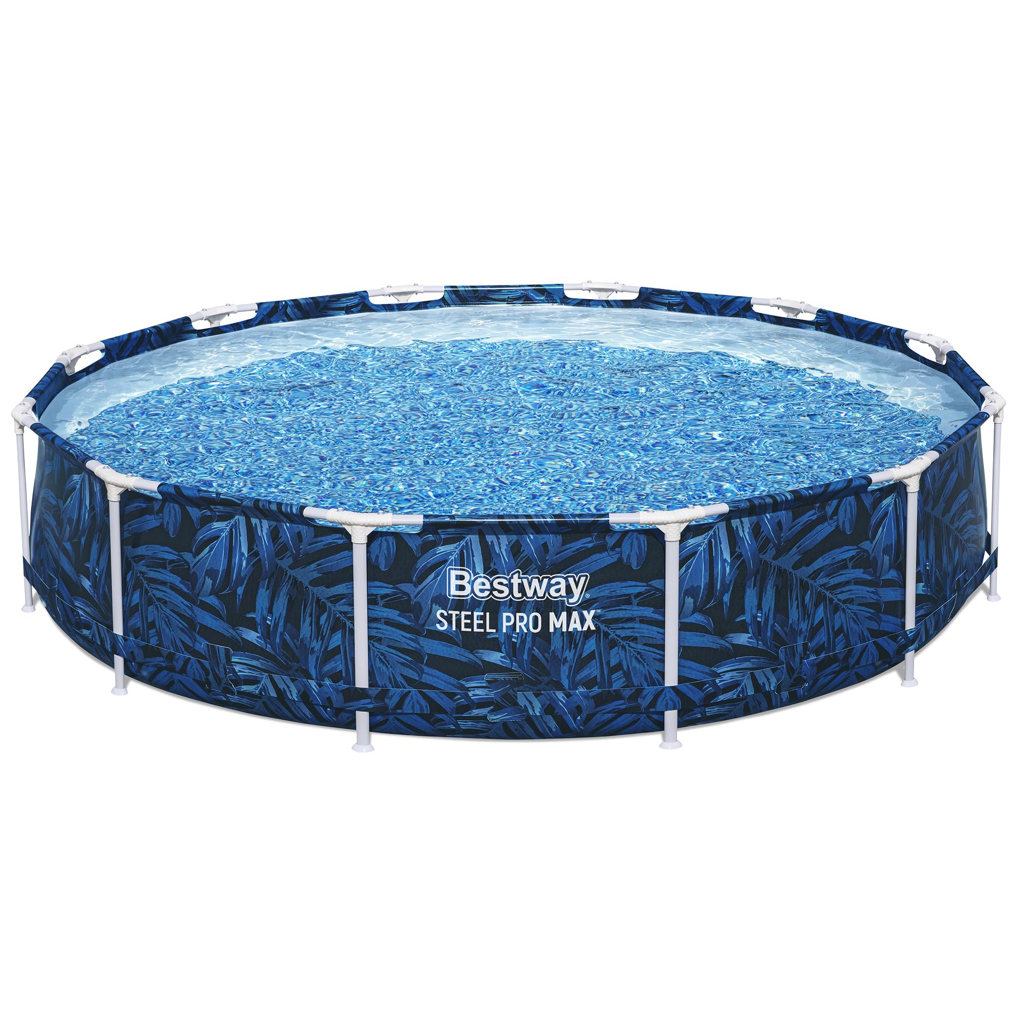 (incomplete 1 box only) Bestway: Steel Pro MAX - Round Swimming Pool Set - 12' x 30" Tropical - Above Ground, Tritech Construction, Filter Pump, Steel Frame, Click-Assembly