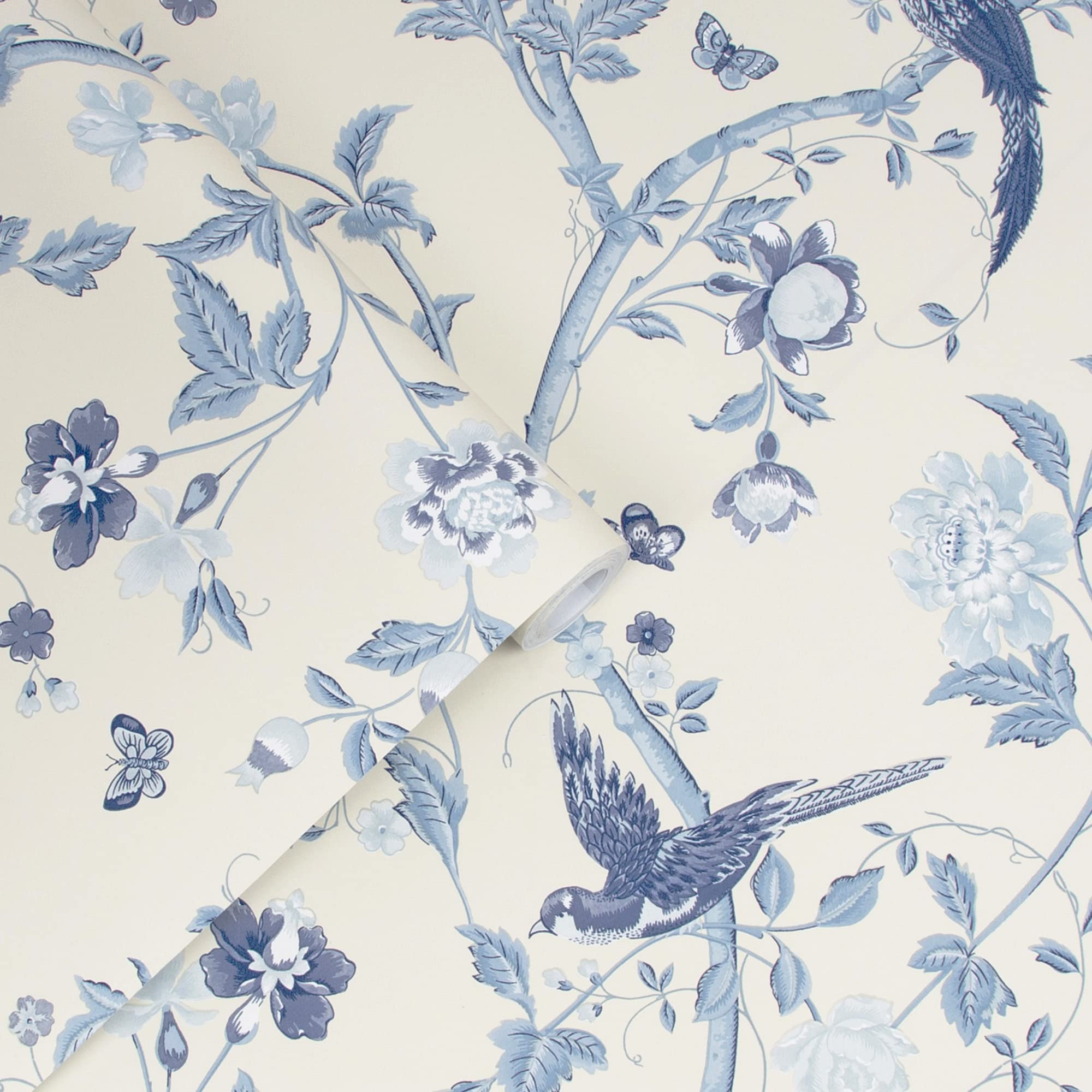 Laura Ashley Summer Palace Royal Blue Wallpaper - Amazon.com