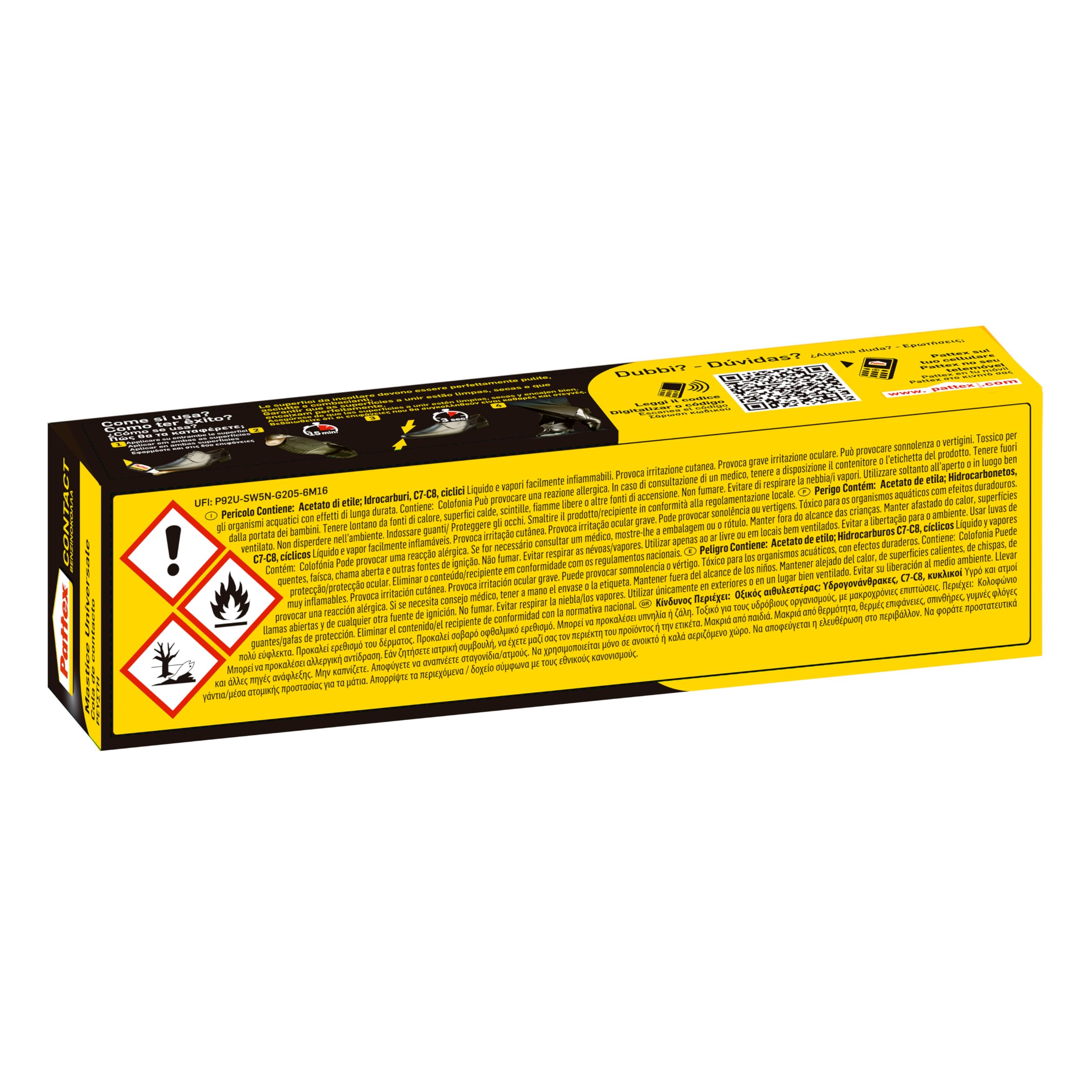 Pattex Cola De Contacto Dispenser 125 gr, Multimaterial y Encolado Flexible, instantáneo