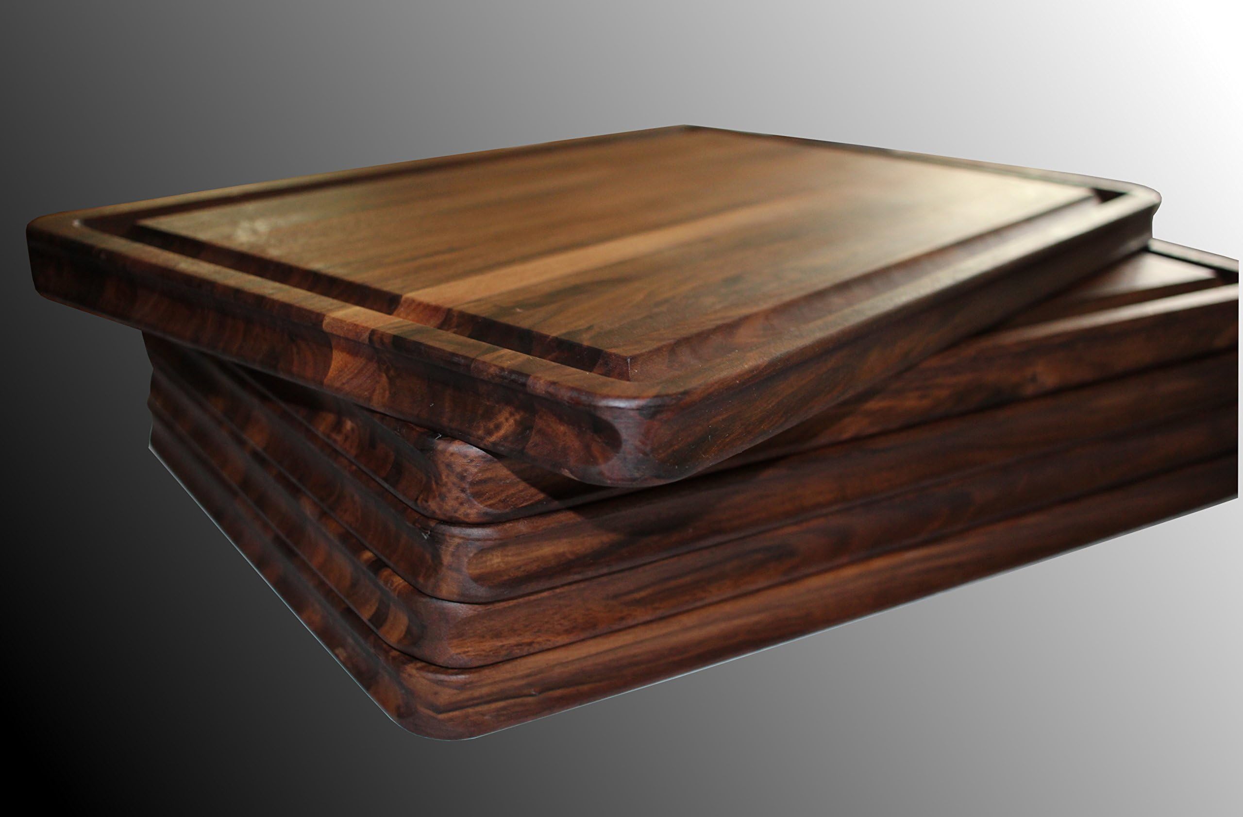 Walnut Cutting Board Extra Large, 18 x 12 x 1 IN, Edge Grain, Reversible, Hardwood Chopping and Carving Countertop, Deep Well Juice Groove, Handmade By Pacific Wood. Made In the USA.