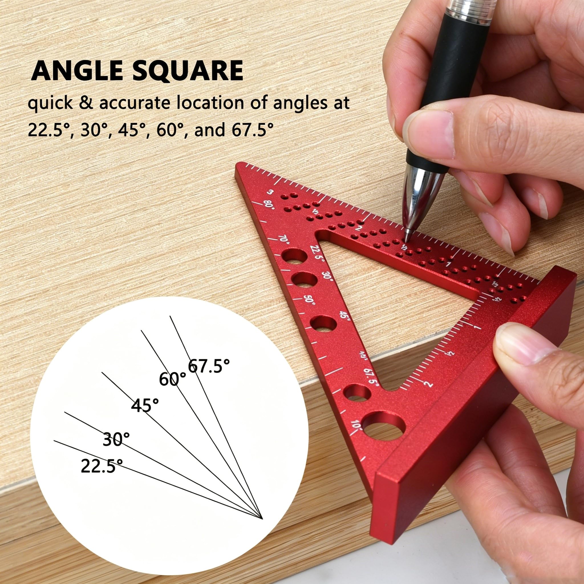 Aluminum Square Ruler - Precision Carpentry Tool -3 Aluminum Square Ruler - Precision Carpentry Tool -3