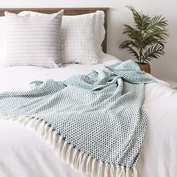 Amazon.com: DII Woven Throw Collection 100% Cotton, Basketweave