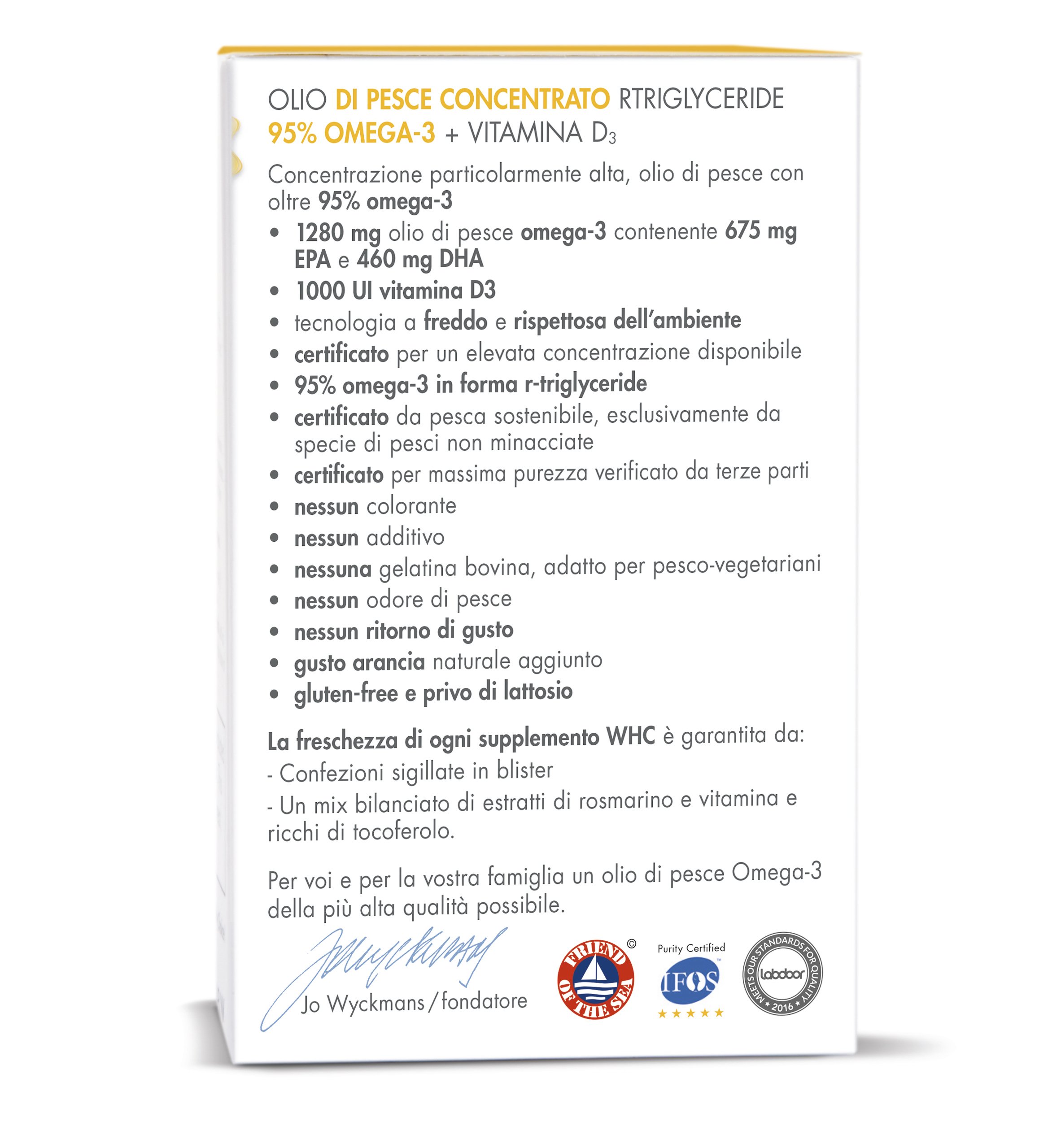 Unocardio 1000 Omega 3 Concentrato al 95% + Vitamina D 1000 IU, 60 Capsule da 1200 mg estratto a Freddo, 5 Stelle IFOS